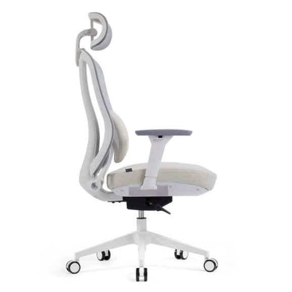 Офисное поворотное кресло Sparx fx-18 pillow white, бежевый - фото 2