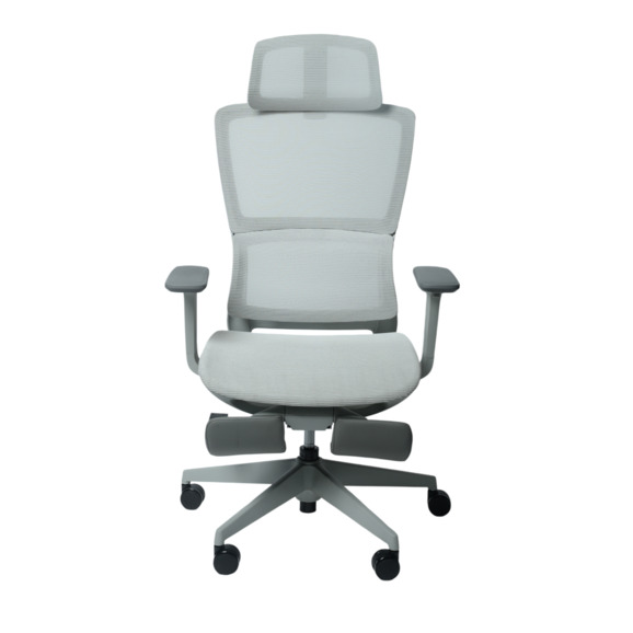 Офисное поворотное кресло Sparx frs-8 luster white, ткань / сетка, белый - фото 7