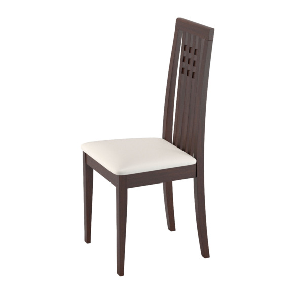 Стул Каскад РН, венге, экокожа белая матовая - фото 2