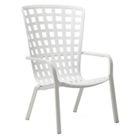 Настоящее фото товара Лаунж-кресло пластиковое Folio, белый, произведённого компанией ChiedoCover
