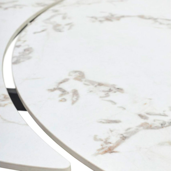 Стол BUENO 120 GLOSS GOLDEN JADE SOLID CERAMIC / BLACK - фото 10