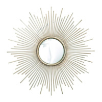Настоящее фото товара Зеркало-солнце в серебрянной раме Брук, произведённого компанией ChiedoCover