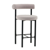 Фотография товара Стул полубарный Флорео букле светло-серый от компании ChiedoCover.