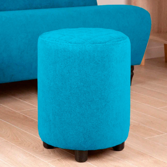 Пуф Тепал, велюр, голубой - фото 4