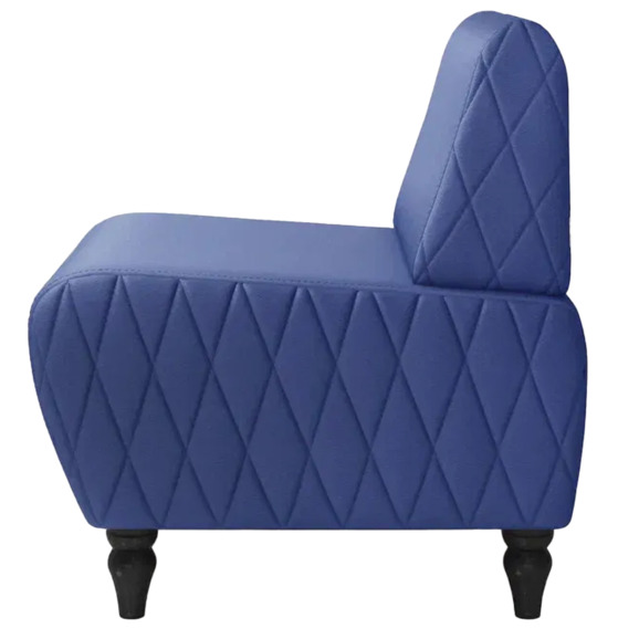 Кресло Лотик экокожа, синий - фото 4