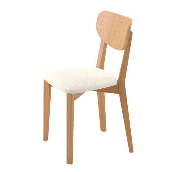 Стул К2, дуб коньяк, букле вайт - фото 2