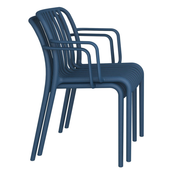 Стул Gorg с подлокотниками, темно-синий Стул Gorg с подлокотниками, темно-синий - фото 2