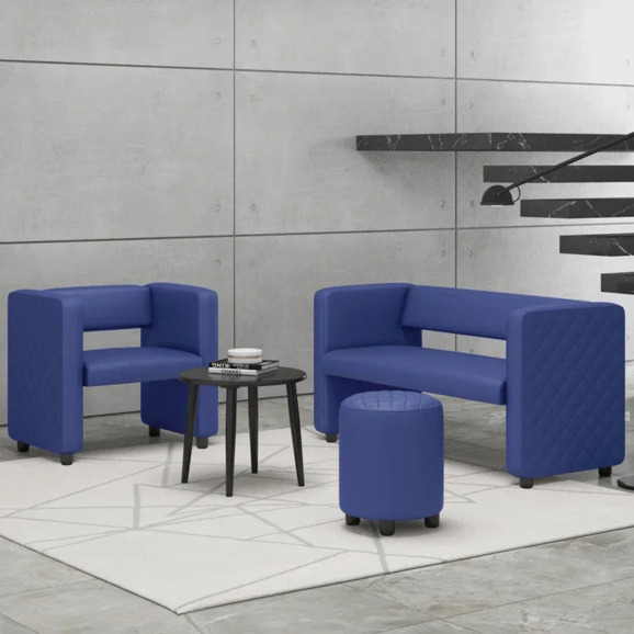 Диван Тепал, экокожа, синий - фото 6