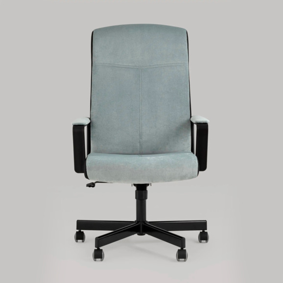 Кресло руководителя TopChairs ST-DOMINGO, серо-голубой - фото 4