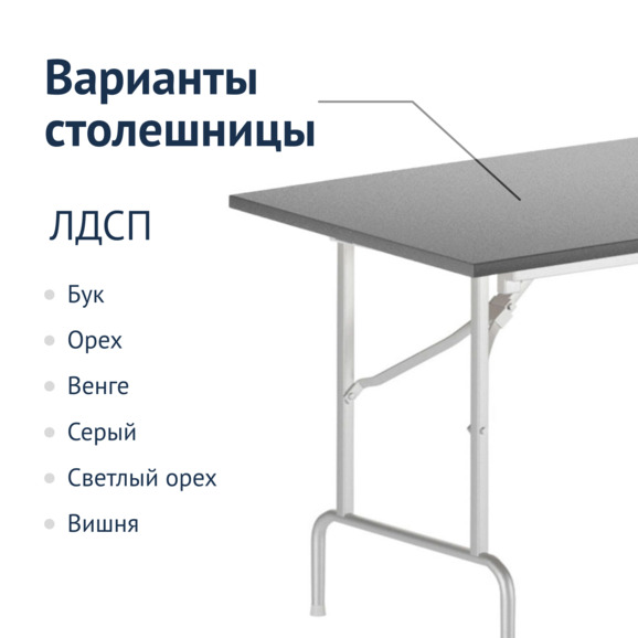 Стол Лидер 1, 1500*900, серый, белый, кромка ПВХ - фото 2
