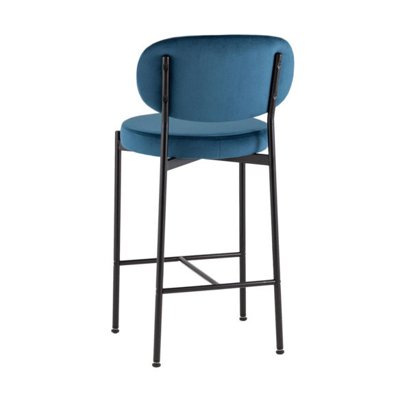 Стул полубарный Бриф ВД, велюр, синий - фото 4