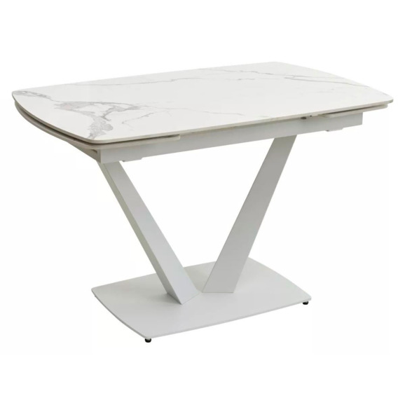 Стол ALATRI 120 GLOSS STATUARIO WHITE  - фото 1