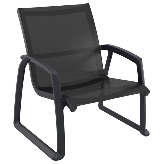 Кресло пластиковое Фронте, черный - фото 1
