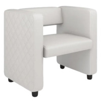 Фотография Кресло Тепал, экокожа, белый от производителя ChiedoCover, картинка продукции, реальное фото товара Настоящее фото товара Кресло Тепал, экокожа, белый, произведённого компанией ChiedoCover