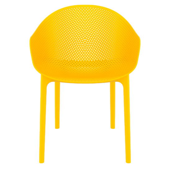 Кресло пластиковое Sky, желтый - фото 2
