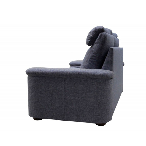 Диван Наполи двухместный раскладной, рогожка джаспер, серый - фото 5