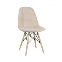 Настоящее фото товара Дизайнерский стул Монако, бежевый, произведённого компанией ChiedoCover