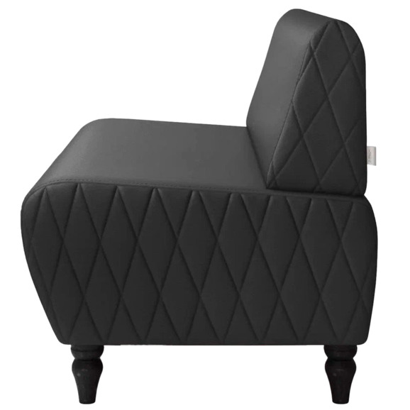 Диван Лотик, экокожа, черный - фото 4