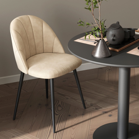 Стул Логан СН, велюр, бежевый - фото 5