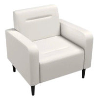 Настоящее фото товара Кресло Папилла, экокожа, белый, произведённого компанией ChiedoCover