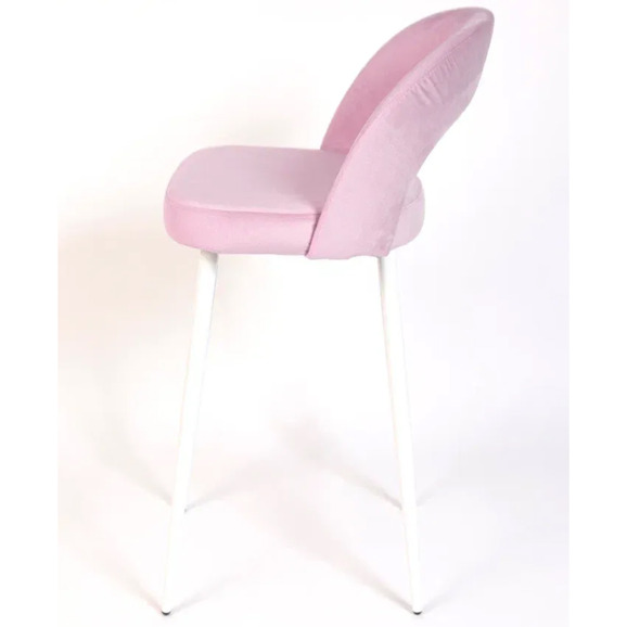 Стул Пиннате, барный, сиреневый, белый, велюр - фото 5