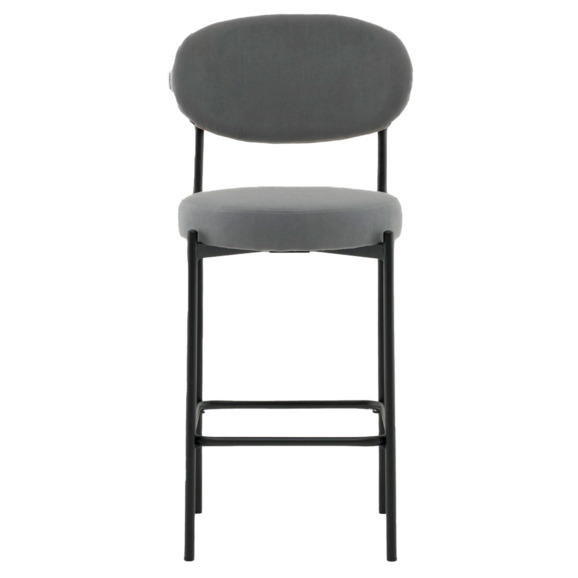 Стул Полубарный Бриф DD велюр серый Стул Полубарный Бриф DD велюр серый - фото 2