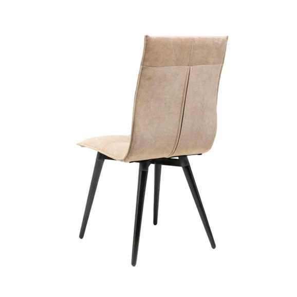 Стул Дублин, бежевый, черные ножки - фото 5