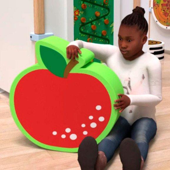 Мягкий игровой модуль Softplay apple - фото 3