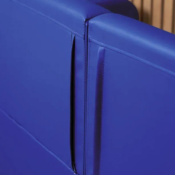 Диван Папилла, экокожа, 182 см, синий - фото 6