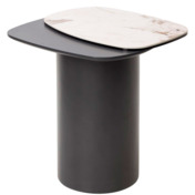 Фотография товара Стол кофейный ARVID PANDORA керамика на стекле/ окрашенный МДФ/темно-серый МДФ каркас от компании ChiedoCover.