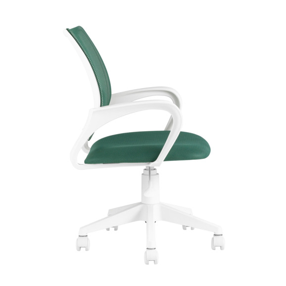 Кресло офисное TopChairs ST-BASIC-W зеленый крестовина пластик белый - фото 4