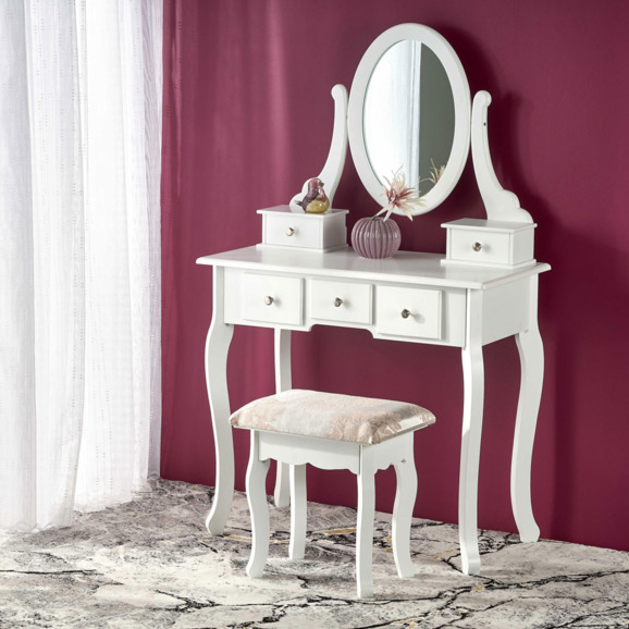 Комплект консоль + табурет Telos, белый - фото 8