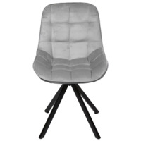 Фотография товара Стул Мускус, пирамида,велюр, серый, черный от компании ChiedoCover.