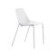 Настоящее фото товара Стул CLIO на 4-х хромированных опорах, белый, произведённого компанией ChiedoCover