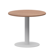 Фотография товара Стол круглый, орех, белый, D90 от компании ChiedoCover.