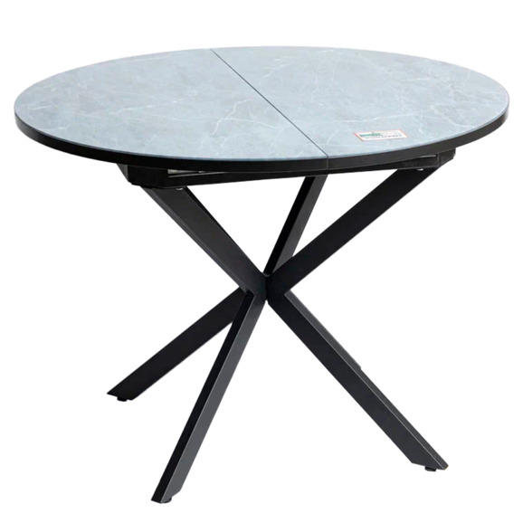 Обеденный стол Plot, серый, мрамор - фото 1