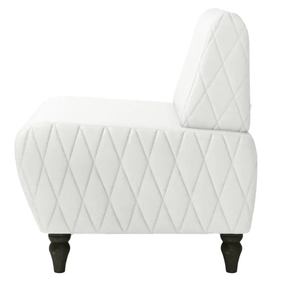 Кресло Лотик экокожа, белый - фото 3