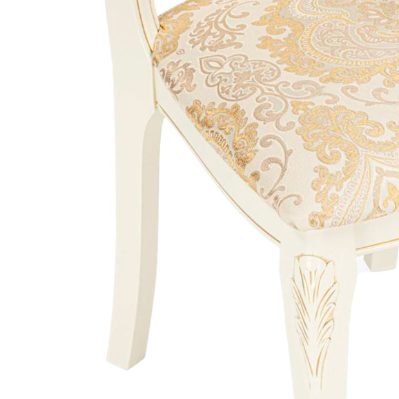 Деревянный стул Керия слоновая кость / золото патина - фото 9