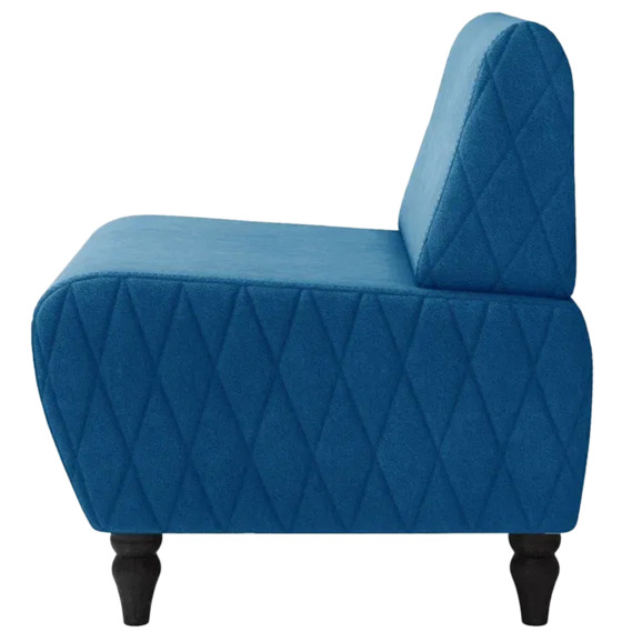 Кресло Лотик велюр, синий Кресло Лотик велюр, синий - фото 4