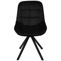 Фотография товара Стул Мускус, пирамида, велюр, черный, черный от компании ChiedoCover.