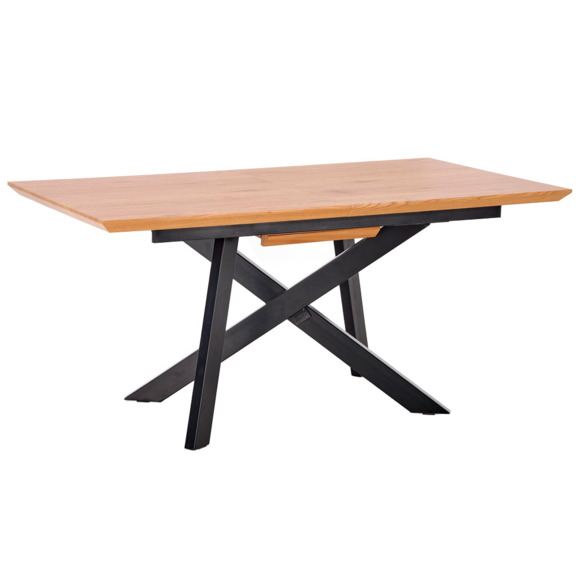 Стол раскладной Apprehension, дуб золото, чёрный Стол раскладной Apprehension, дуб золото, чёрный - фото 1