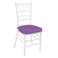 Настоящее фото товара Подушка 01 для стула Кьявари, 5см, фиолетовая, произведённого компанией ChiedoCover