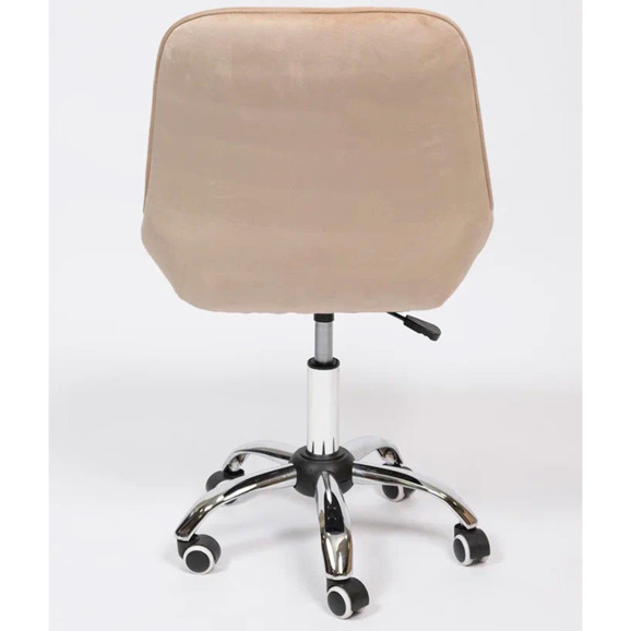 Стул Мускус, хром, бежевый, велюр - фото 5