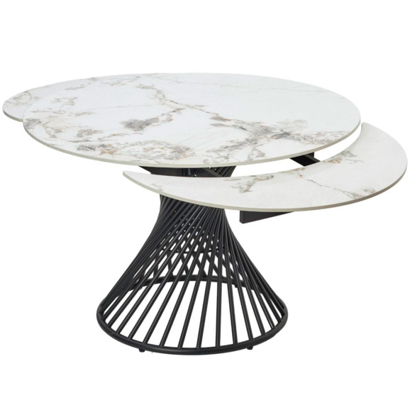 Стол BUENO 120 GLOSS GOLDEN JADE SOLID CERAMIC / BLACK - фото 5