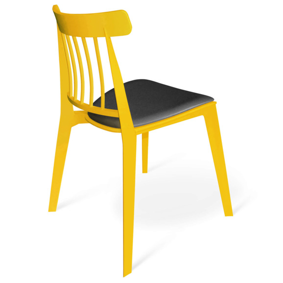 Стул Кавалла желтый, черный - фото 2