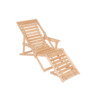 Шезлонг с подлокотниками Чивас, Натуральное дерево
