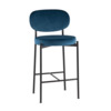 Стул полубарный Бриф ВД, велюр, синий