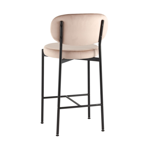 Стул полубарный Бриф ВД, велюр, бежевый - фото 4