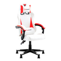 Настоящее фото товара Кресло спортивное TopChairs Phantom бело-красный, произведённого компанией ChiedoCover