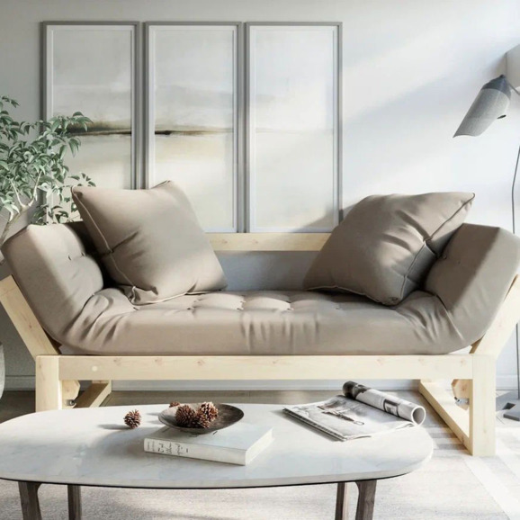 Кушетка Parint текстиль, сосна beige - фото 6